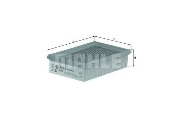 Елемент повітряного фільтра Mahle Original LX554 ціна, від 6.72 USD